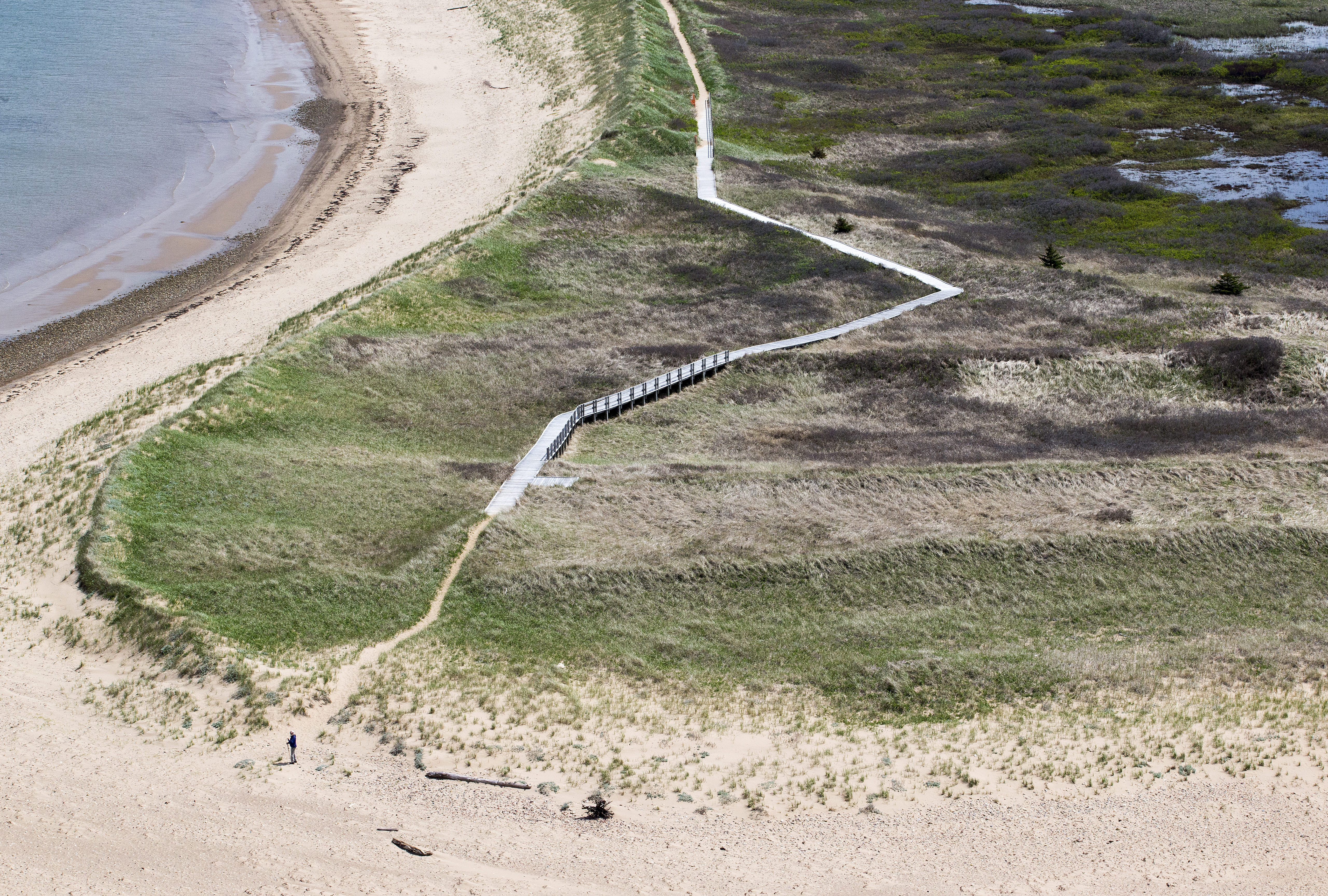 aerial view of boardwalk at Port Hood