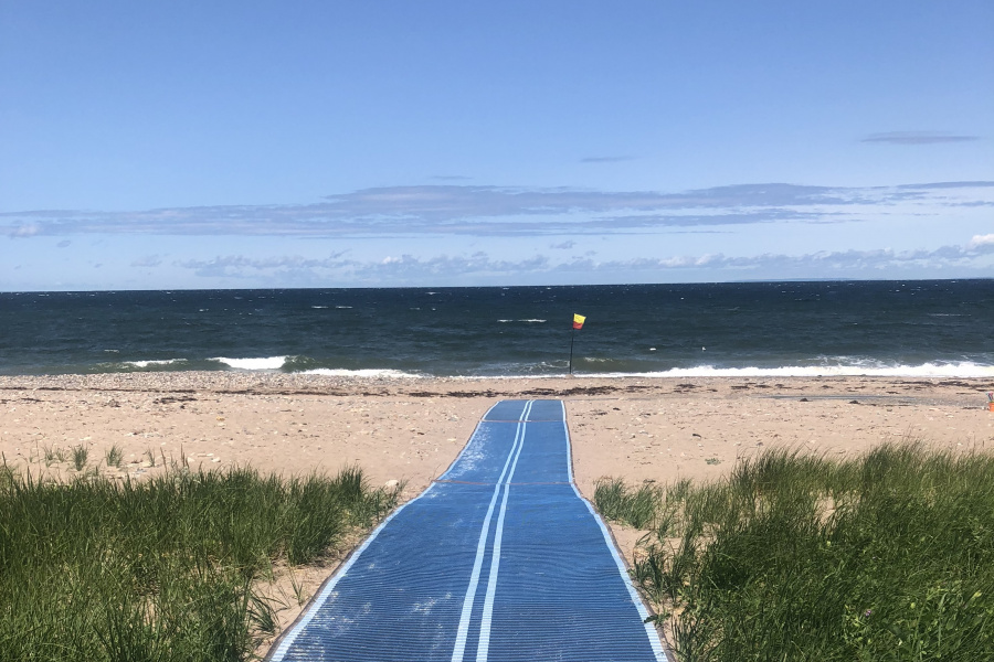 mobi mat at Pomquet Beach