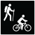 Hiker and Biker Icon