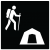 Walk-in Camping Icon