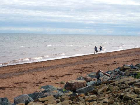 shoreline at Heather Beach