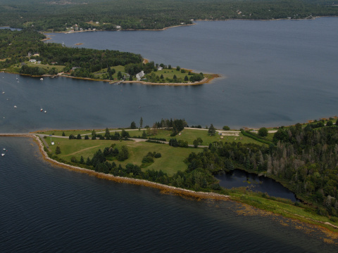 aerial of Graves Island
